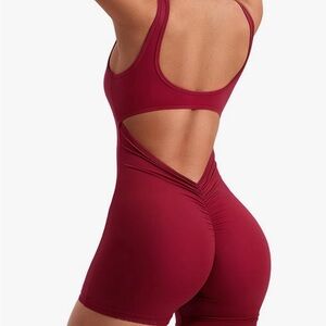 Ladies One Piece Jumpsuit Workout Set